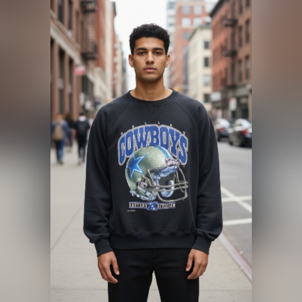 Dallas Cowboys VTG 1993 Sweatshirt Mens M Made In USA Graphic  Salem Sportswear